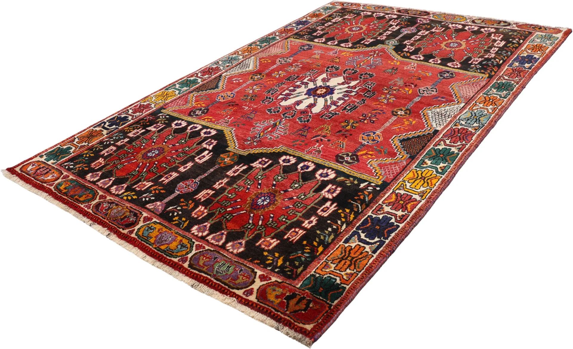 Shiraz Persian Rug — hand-knotted, 160 × 260 cm, Wool