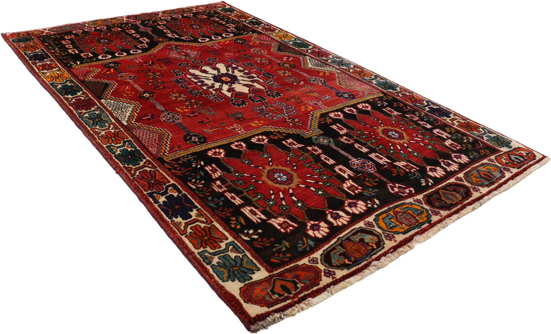 Shiraz Persian Rug — hand-knotted, 160 × 260 cm, Wool