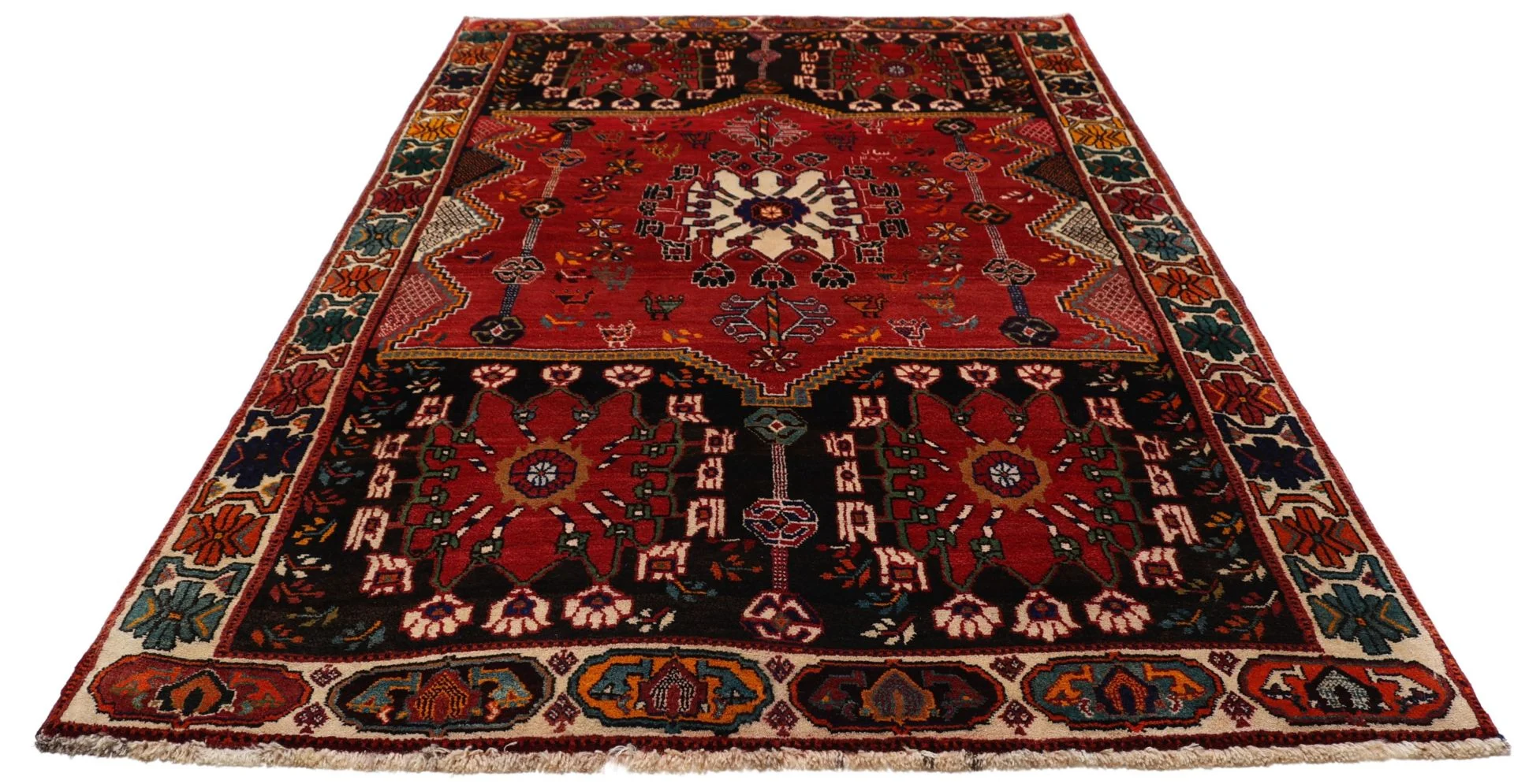 Shiraz Persian Rug — hand-knotted, 160 × 260 cm, Wool