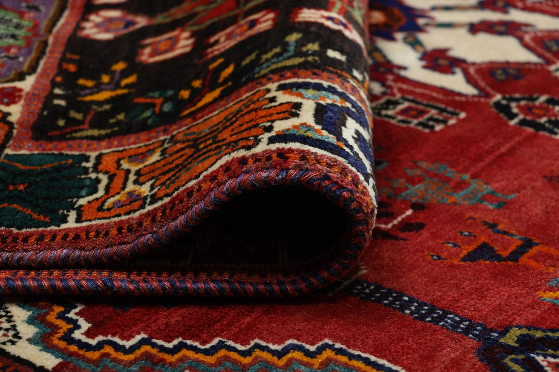 Shiraz Persian Rug — hand-knotted, 160 × 260 cm, Wool