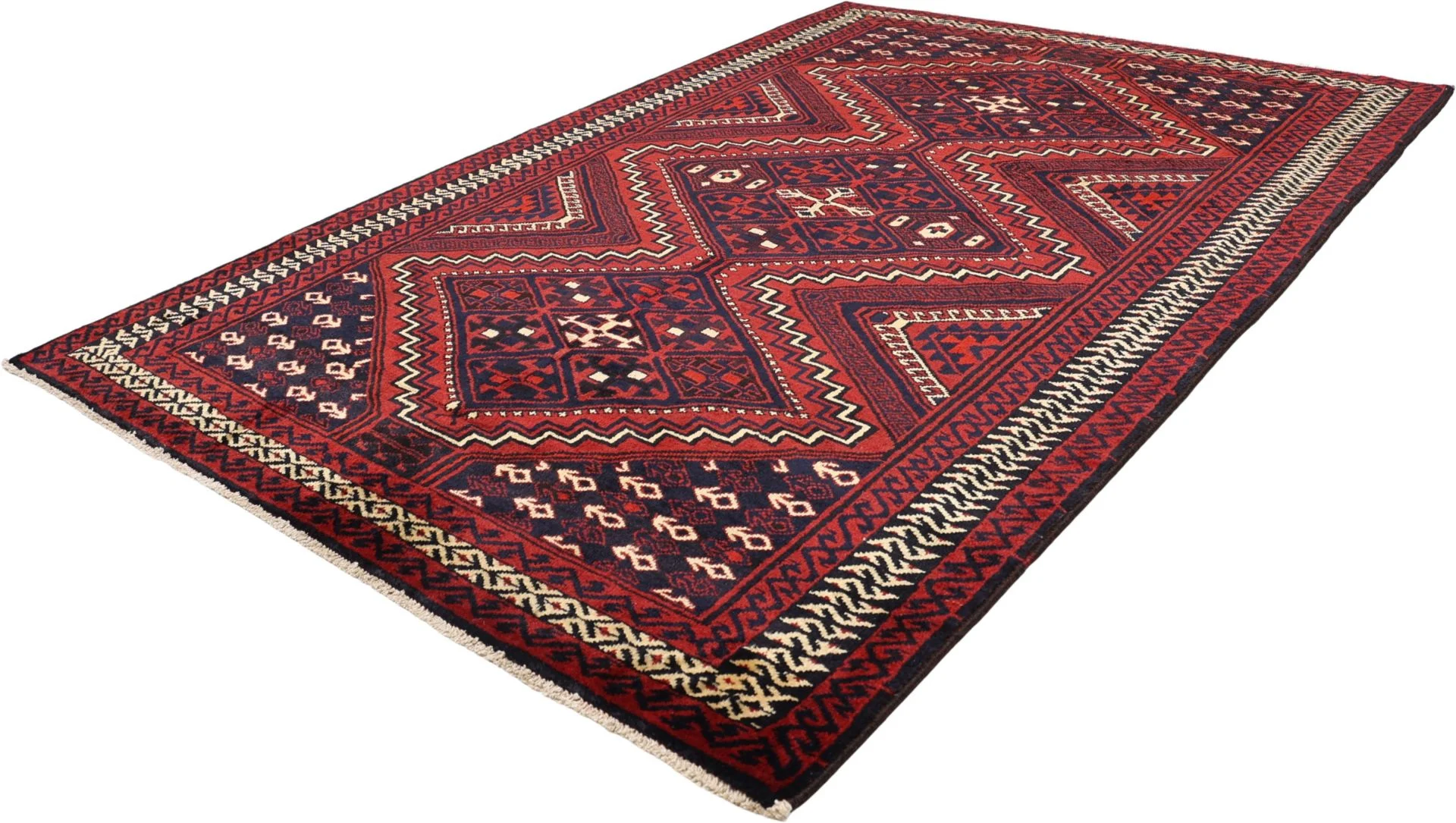 Shiraz Persian Rug — hand-knotted, 177 × 260 cm, Wool
