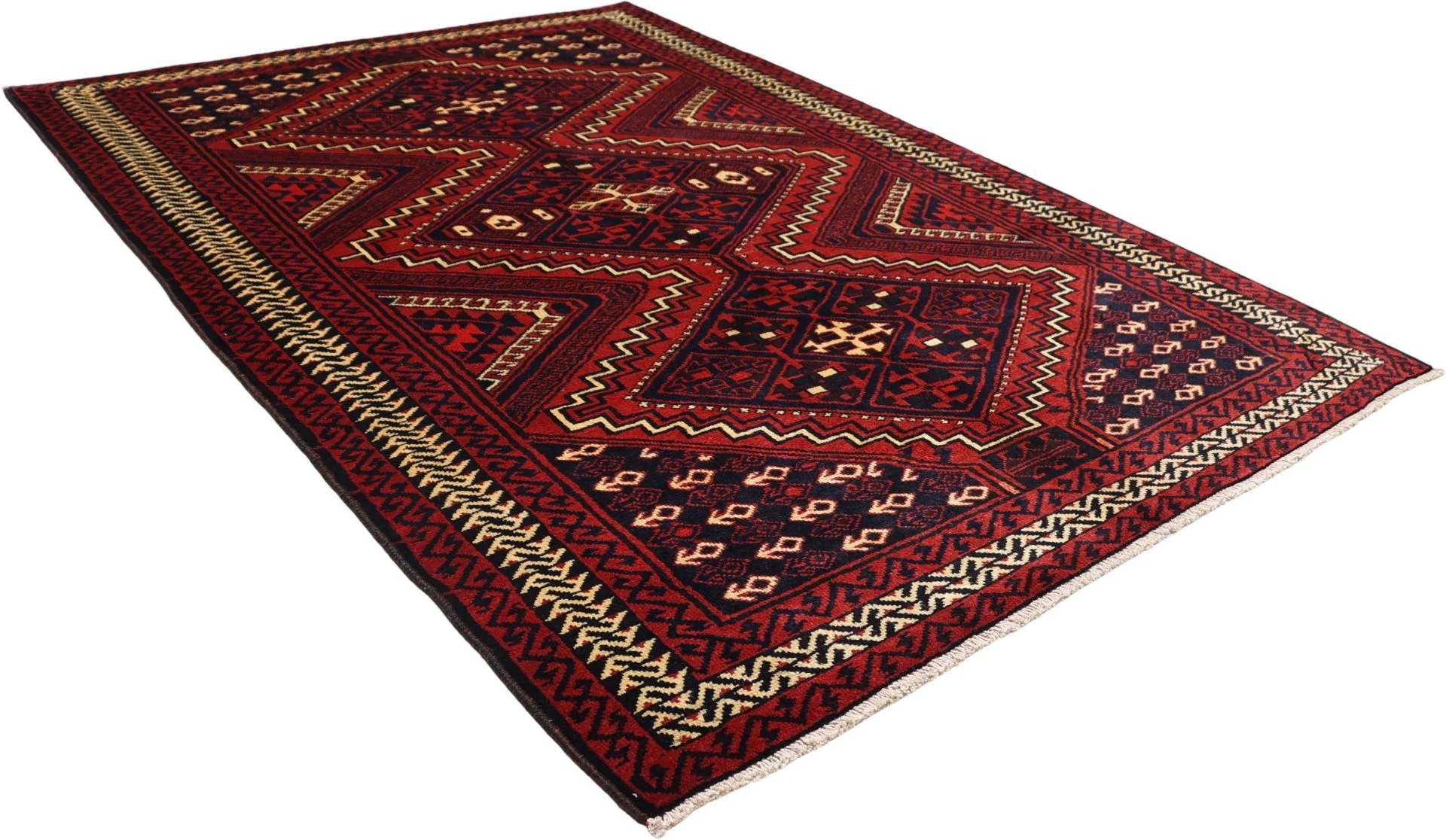 Shiraz Persian Rug — hand-knotted, 177 × 260 cm, Wool