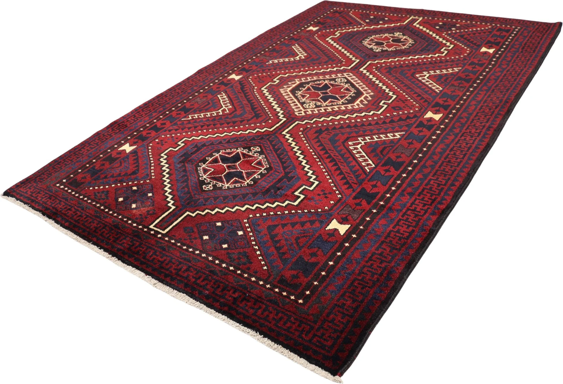 Hand-Knotted Wool Shiraz Persian Rug, 170 × 257 cm