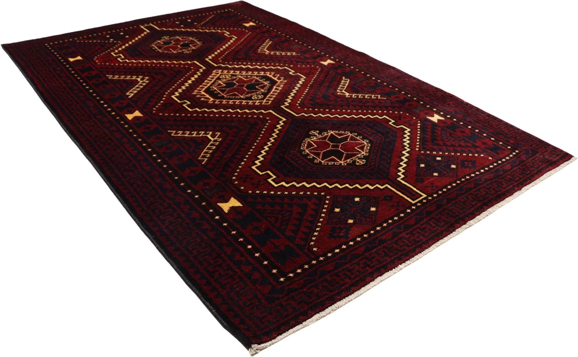Hand-Knotted Wool Shiraz Persian Rug, 170 × 257 cm