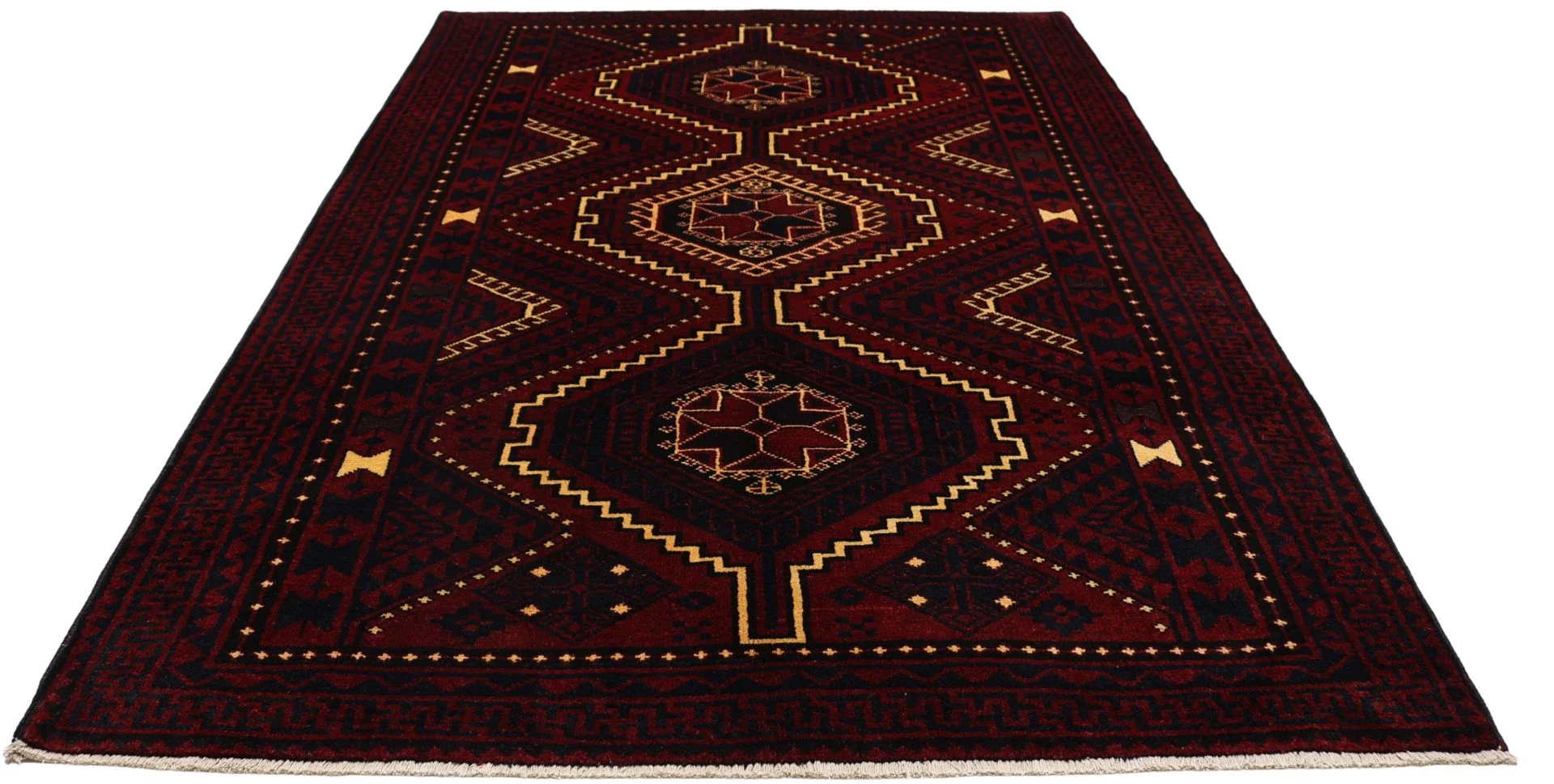 Hand-Knotted Wool Shiraz Persian Rug, 170 × 257 cm