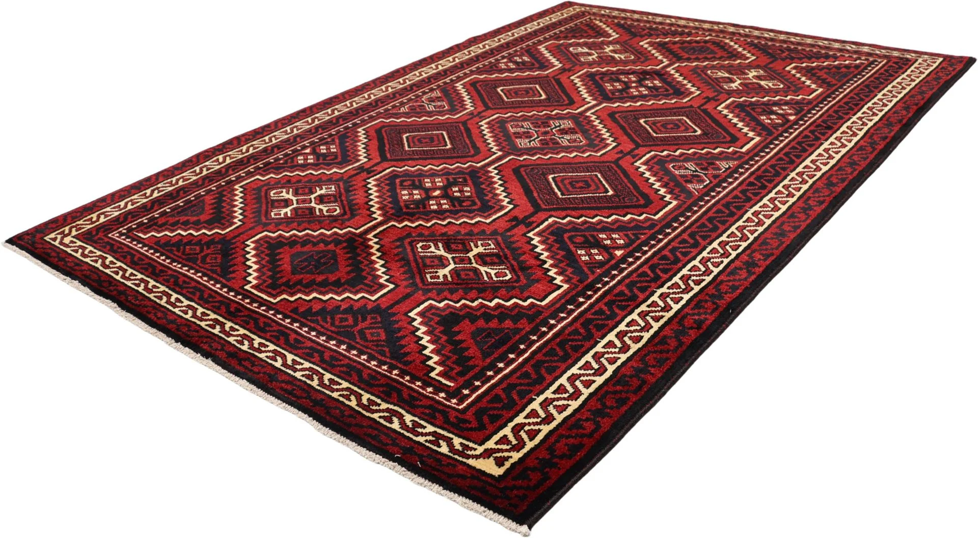 Shiraz Persian Rug 180 × 260 cm, Wool, hand-knotted