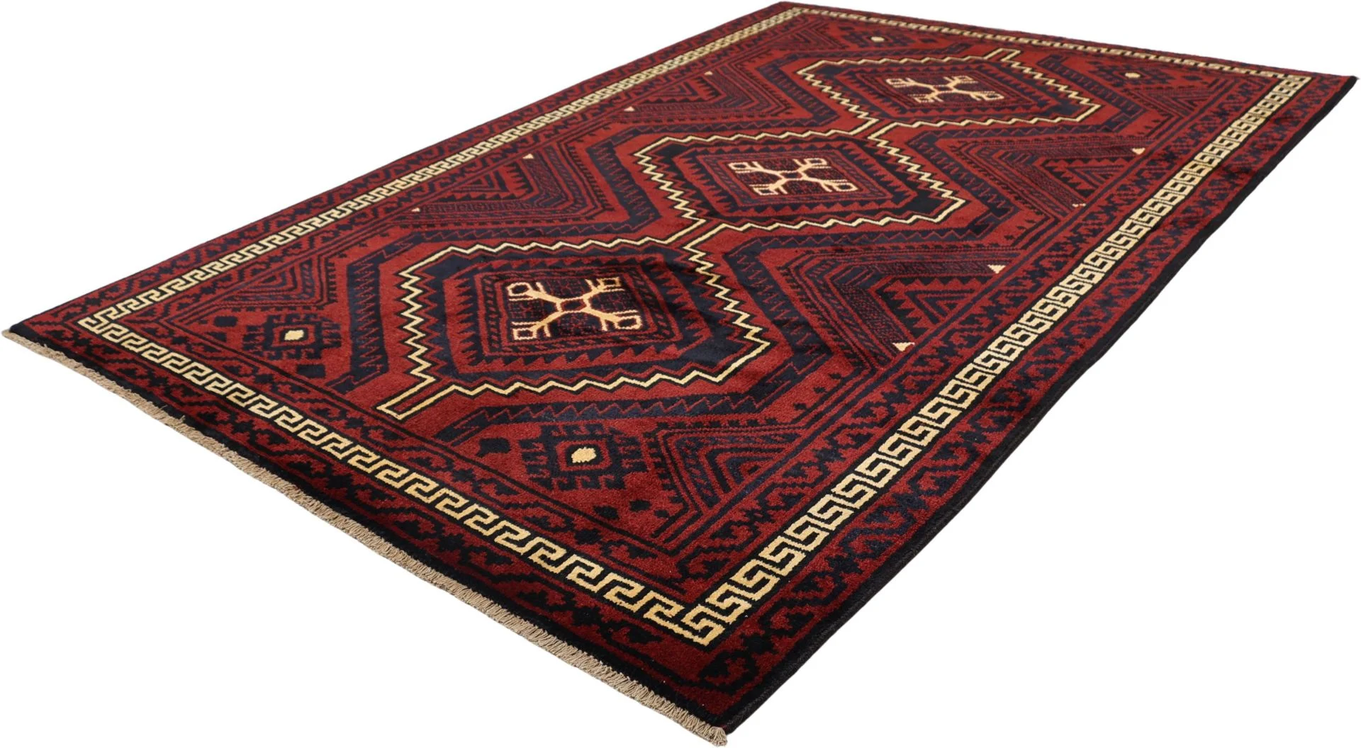 Shiraz Persian Rug — hand-knotted, 177 × 265 cm, Wool