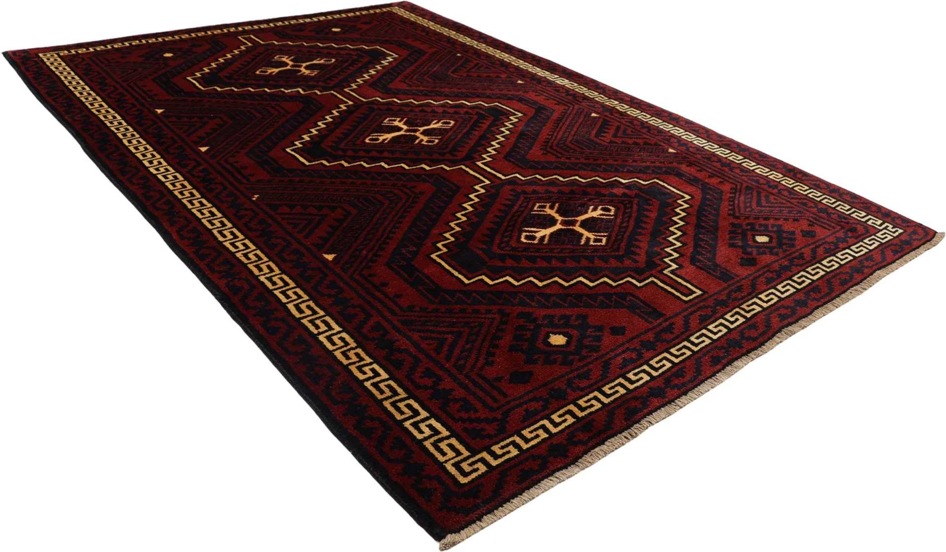 Shiraz Persian Rug — hand-knotted, 177 × 265 cm, Wool