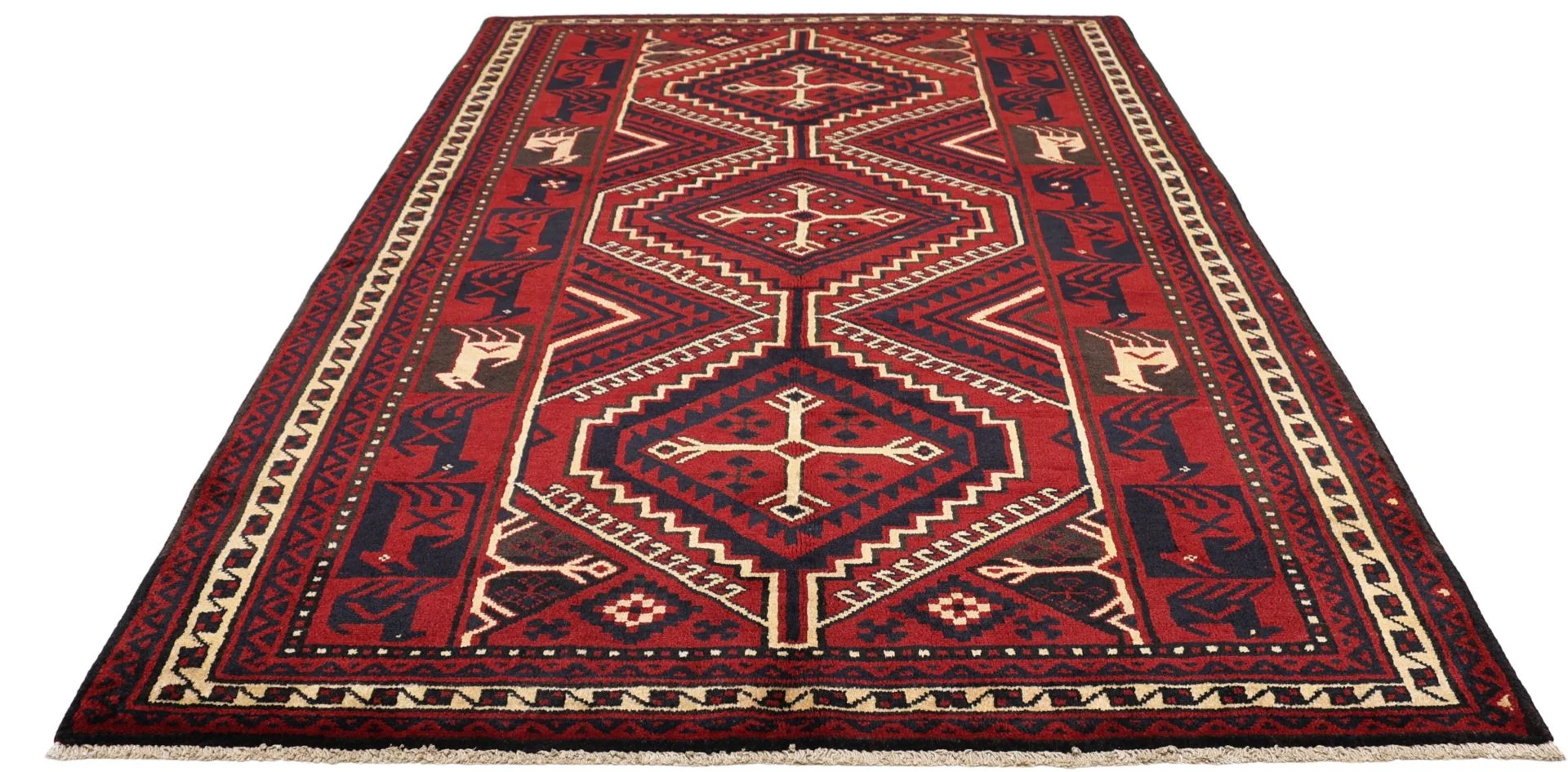 Shiraz Persian Rug — hand-knotted, 170 × 255 cm, Wool