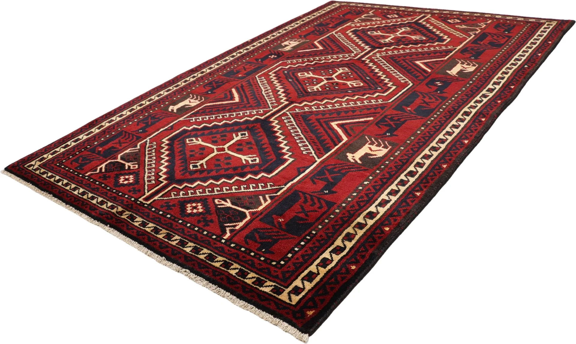 Shiraz Persian Rug — hand-knotted, 170 × 255 cm, Wool