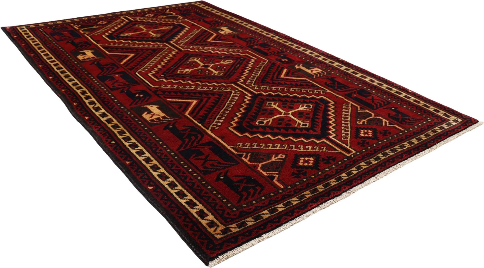 Shiraz Persian Rug — hand-knotted, 170 × 255 cm, Wool