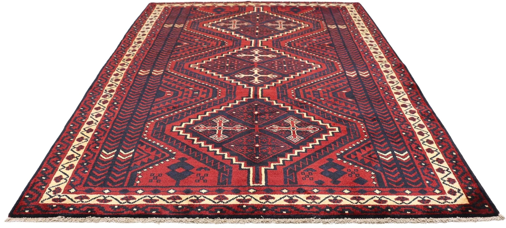 Shiraz Persian Rug — hand-knotted, 180 × 260 cm, Wool