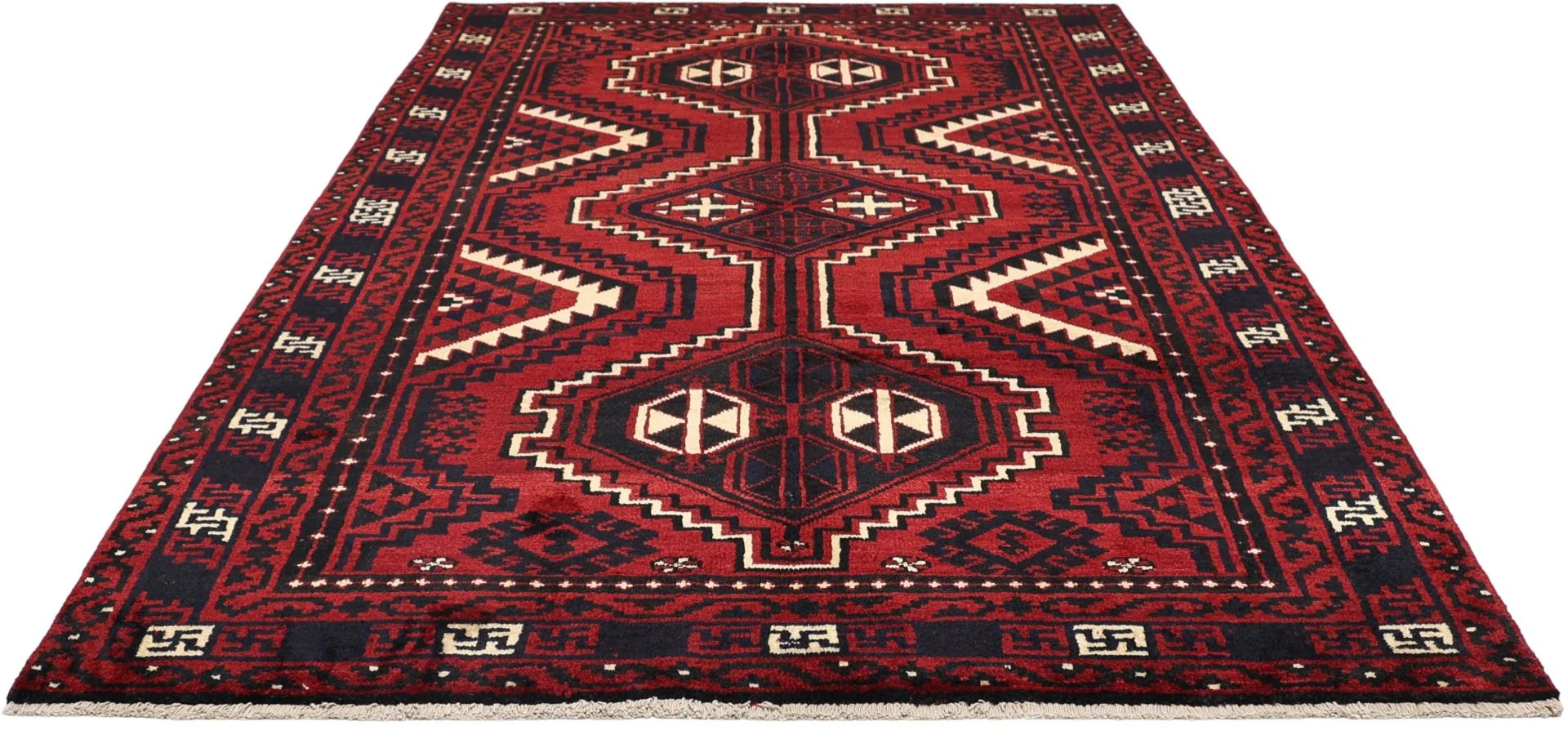 Shiraz Persian Rug — hand-knotted, 178 × 262 cm, Wool