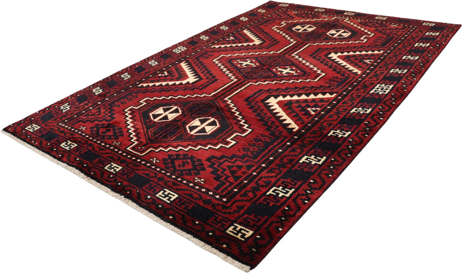 Shiraz Persian Rug — hand-knotted, 178 × 262 cm, Wool