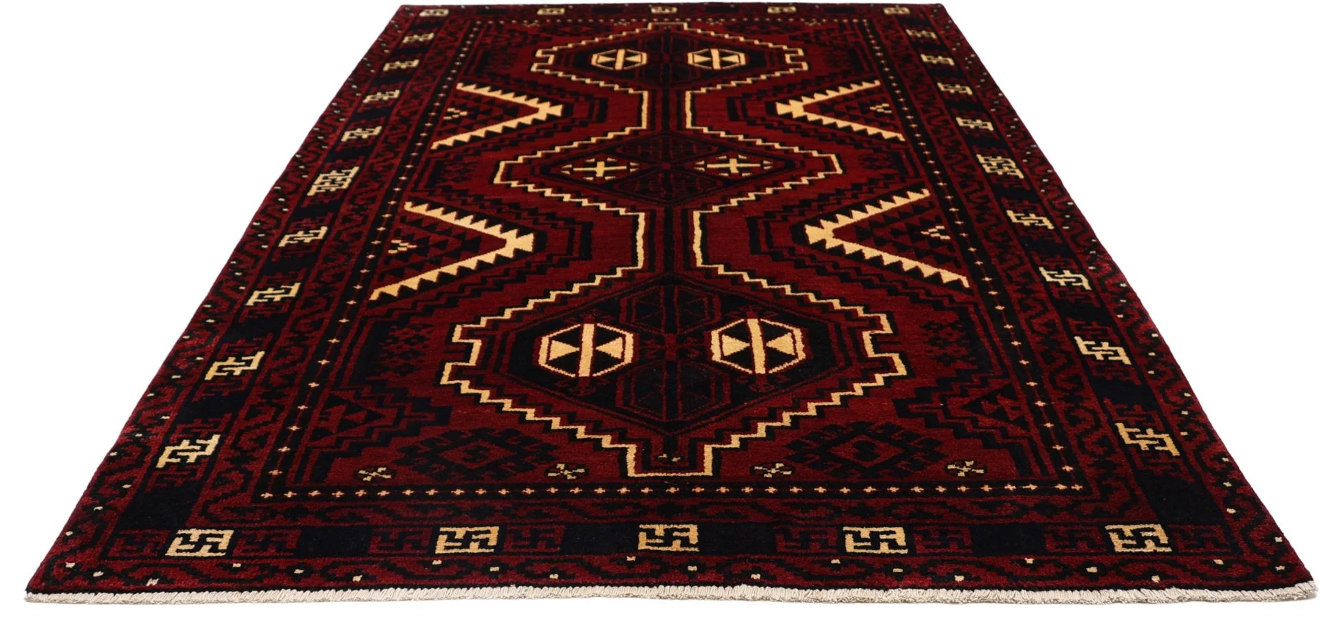 Shiraz Persian Rug — hand-knotted, 178 × 262 cm, Wool