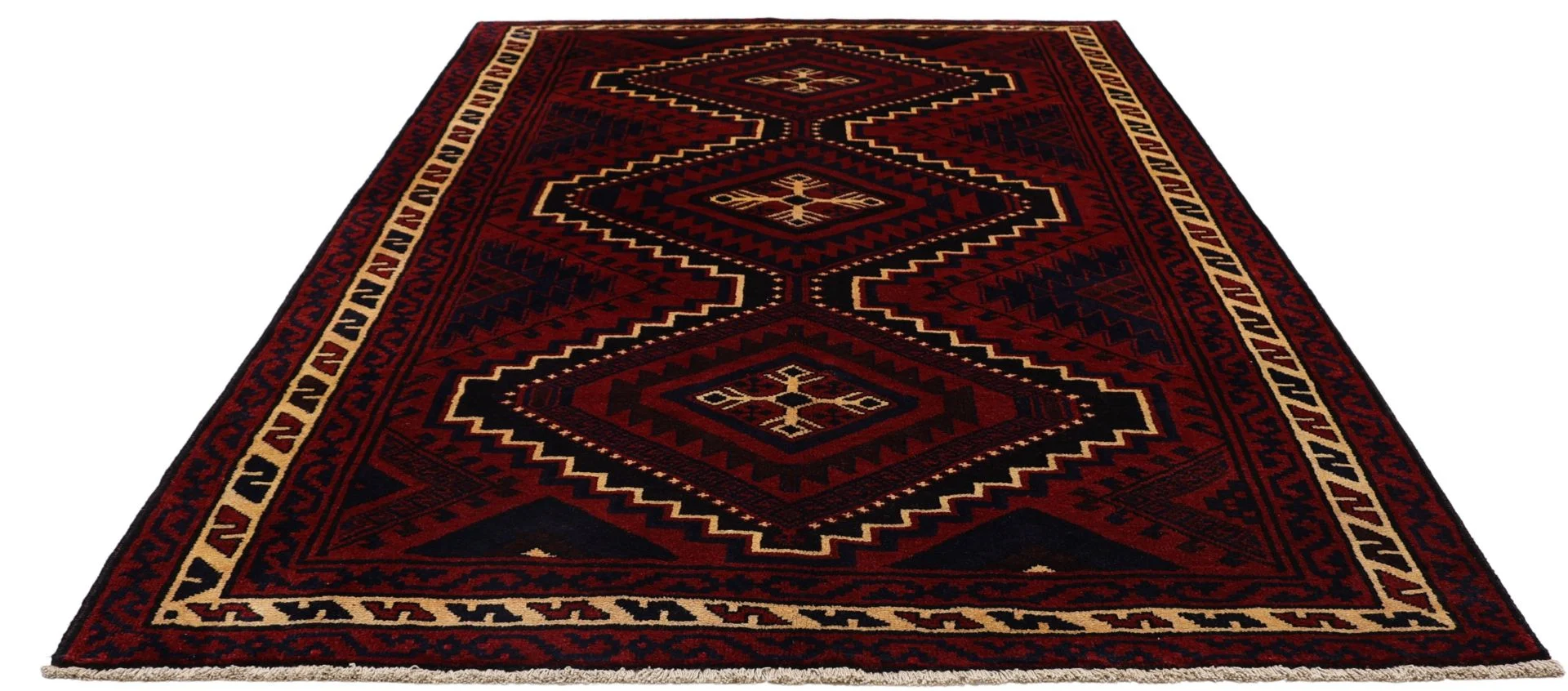 Shiraz Persian Rug — hand-knotted, 185 × 265 cm, Wool