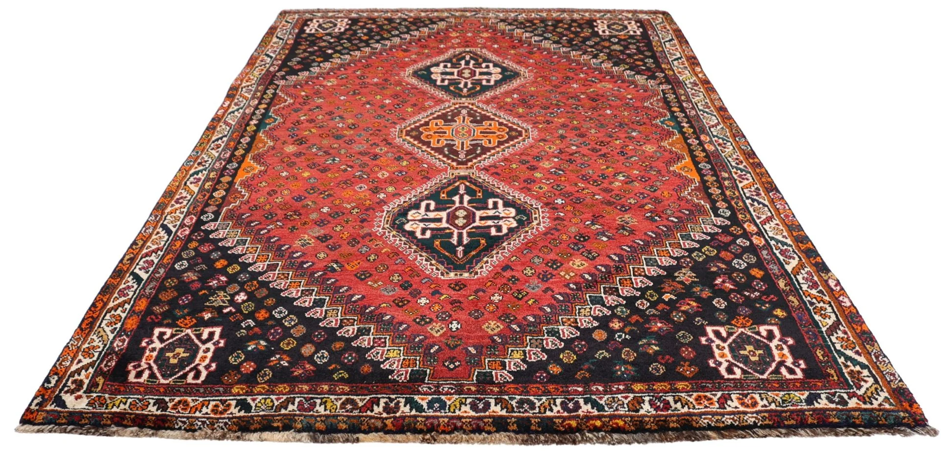 Shiraz Persian Rug — hand-knotted, 170 × 270 cm, Wool