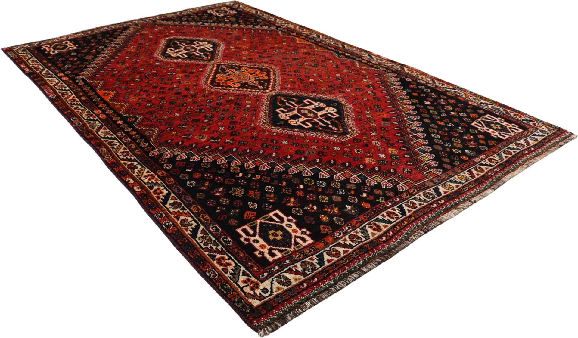 Shiraz Persian Rug — hand-knotted, 170 × 270 cm, Wool