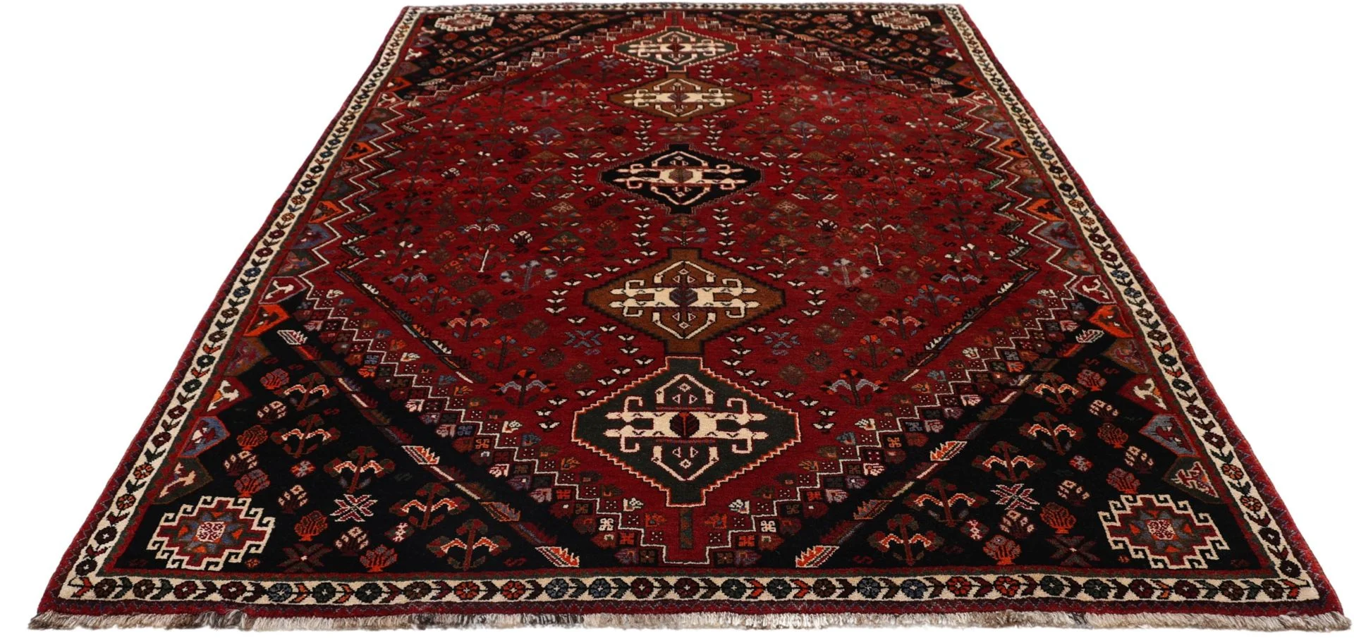 Shiraz Persian Rug 175 × 250 cm, Wool, hand-knotted
