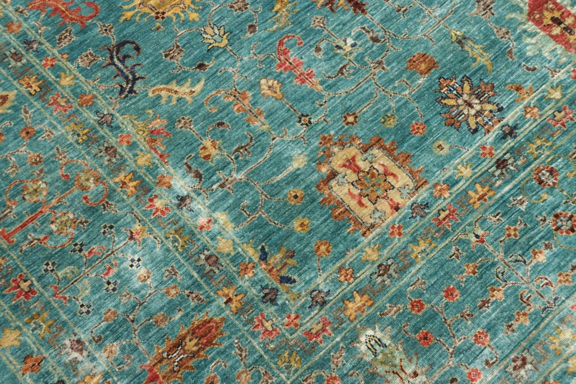 Samarkand Pakistani Rug — hand-knotted, 207 × 294 cm, Wool