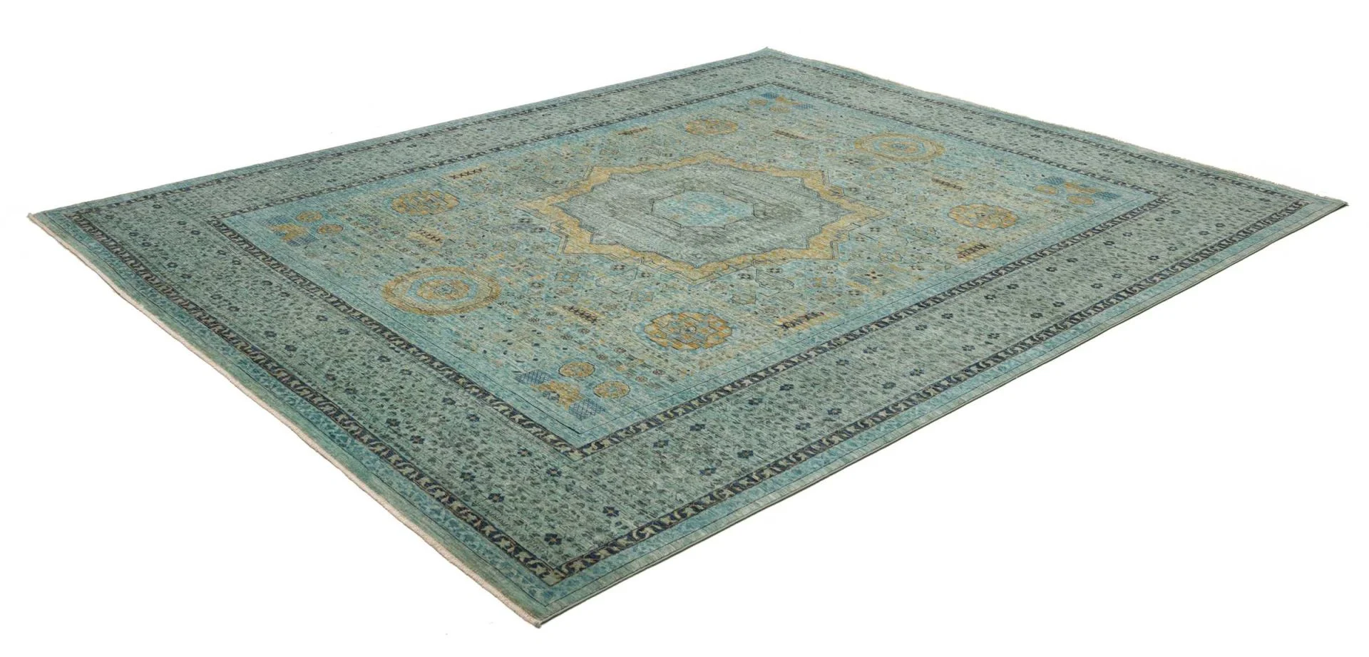 Mamluk Pakistani Rug 253 × 305 cm, Wool, hand-knotted