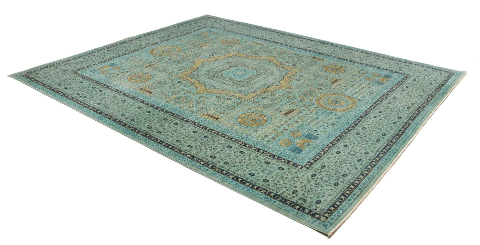 Mamluk Pakistani Rug 253 × 305 cm, Wool, hand-knotted