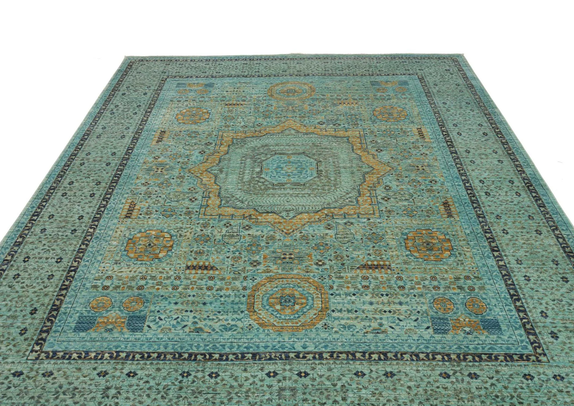 Mamluk Pakistani Rug 253 × 305 cm, Wool, hand-knotted