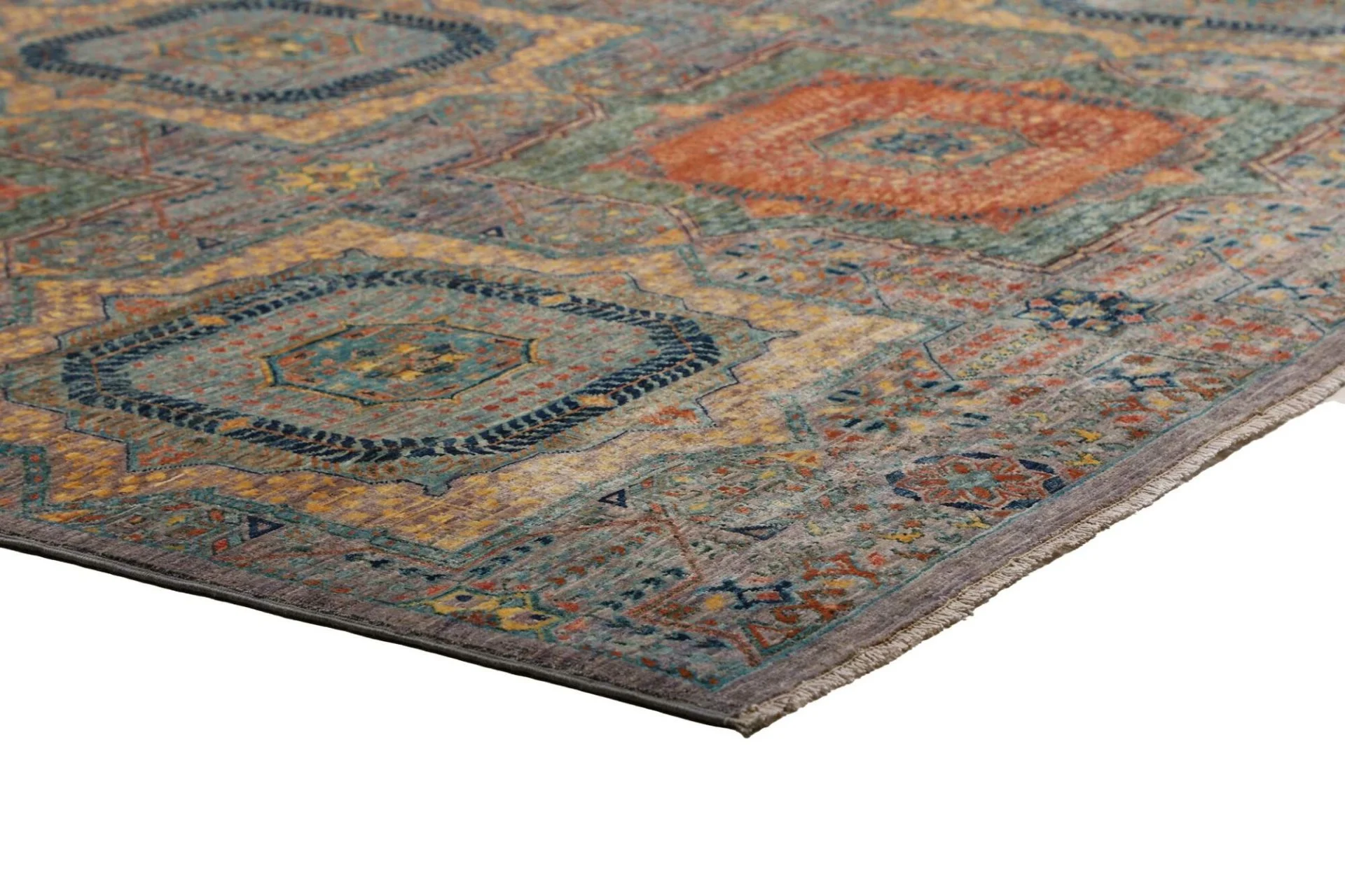 Mamluk Pakistani Rug — hand-knotted, 203 × 301 cm, Wool