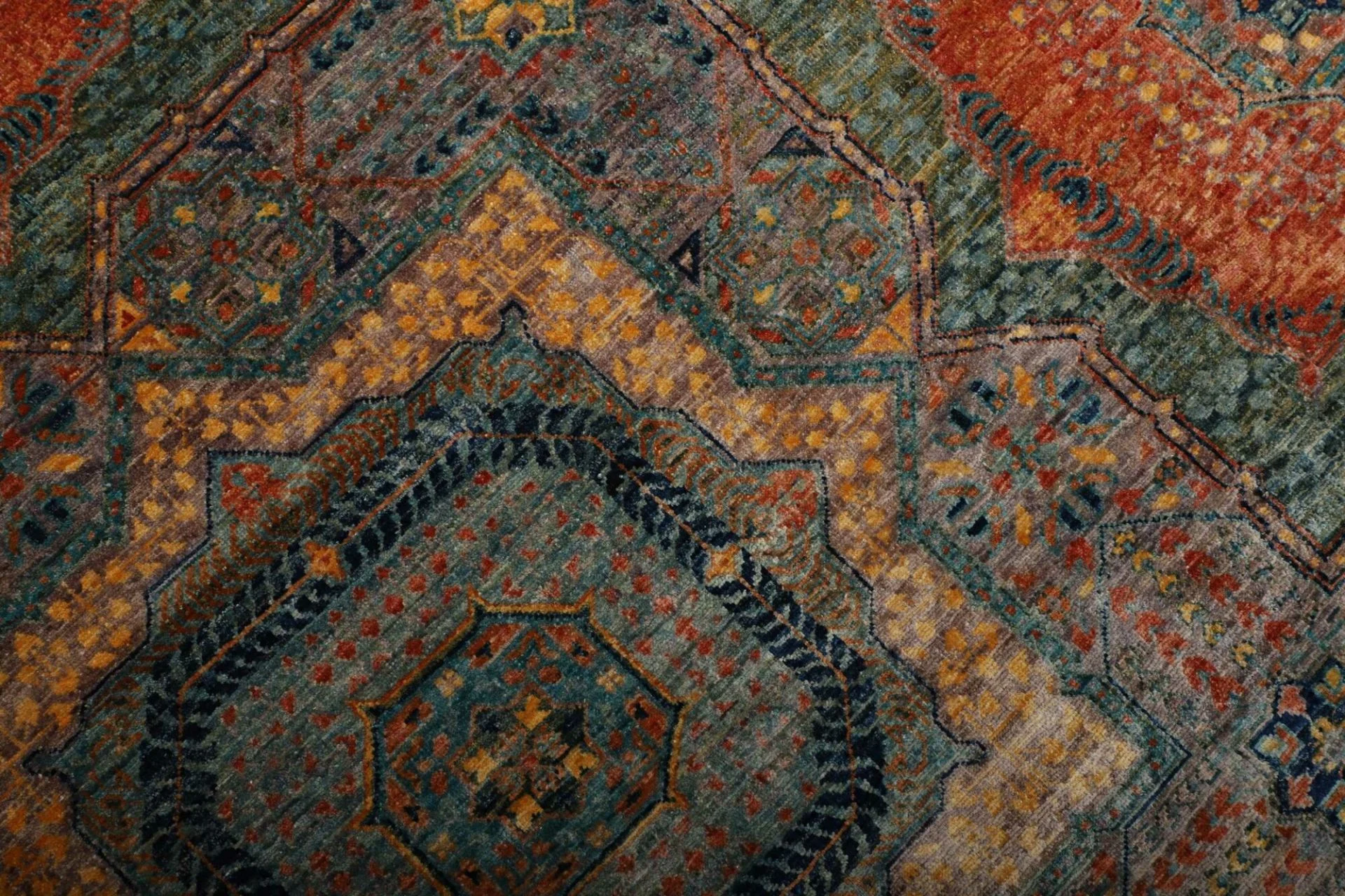 Mamluk Pakistani Rug — hand-knotted, 203 × 301 cm, Wool