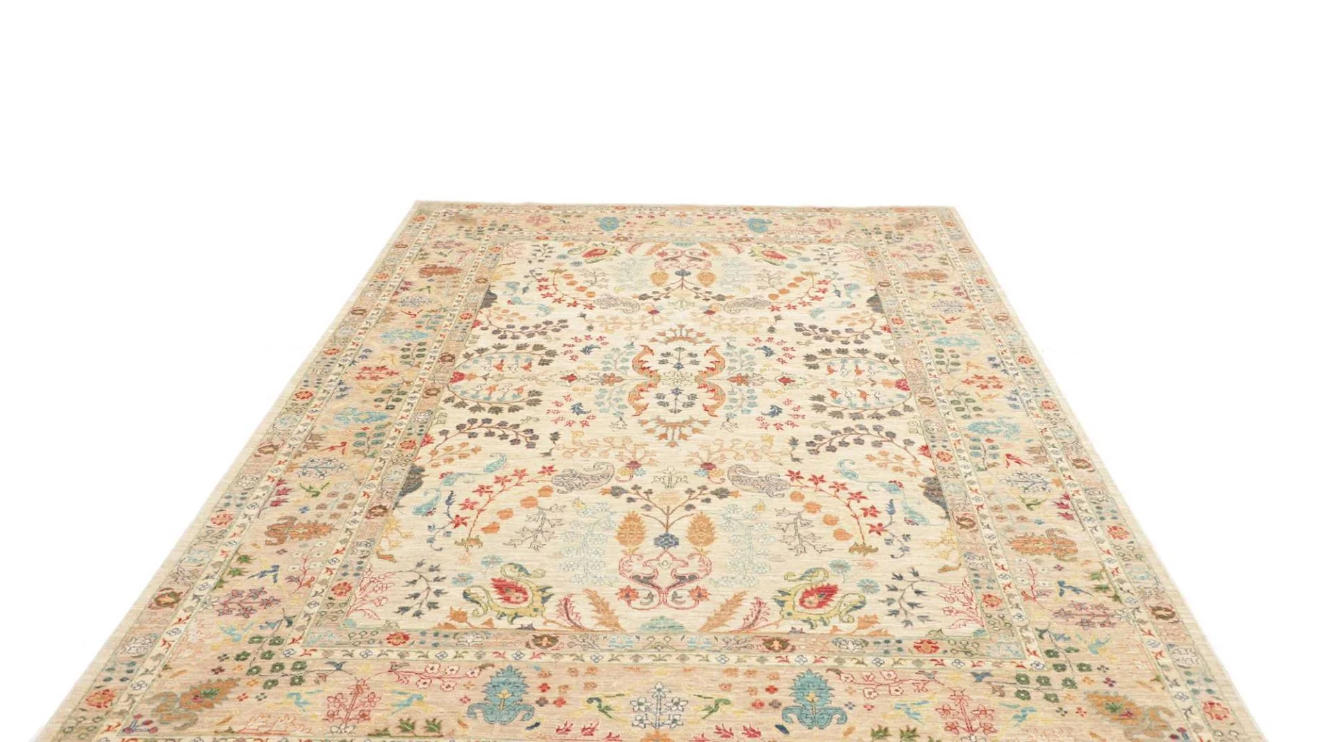 Samarkand Pakistani Rug — hand-knotted, 205 × 304 cm, Wool