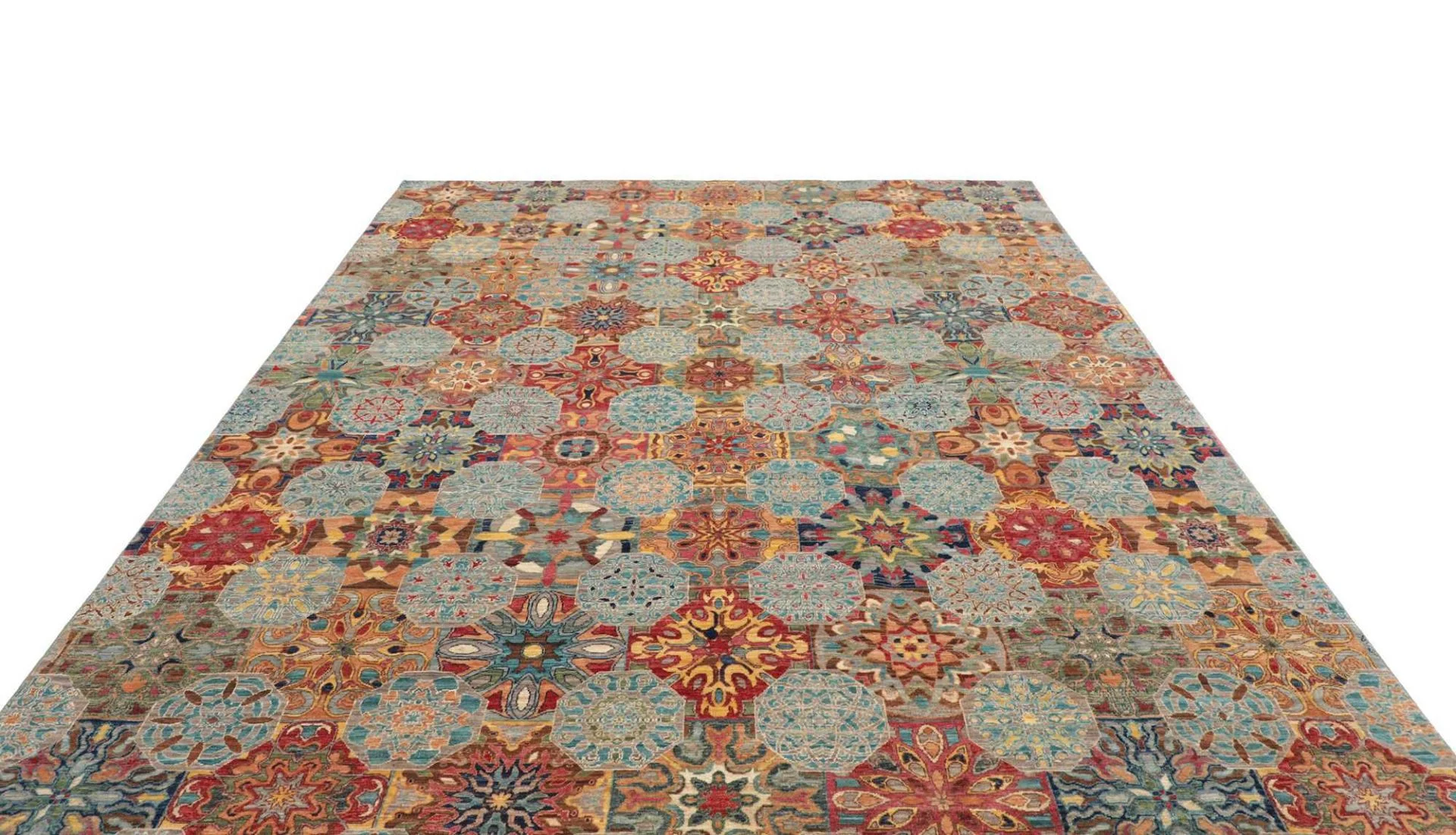 Samarkand Pakistani Rug 245 × 299 cm, Wool, hand-knotted