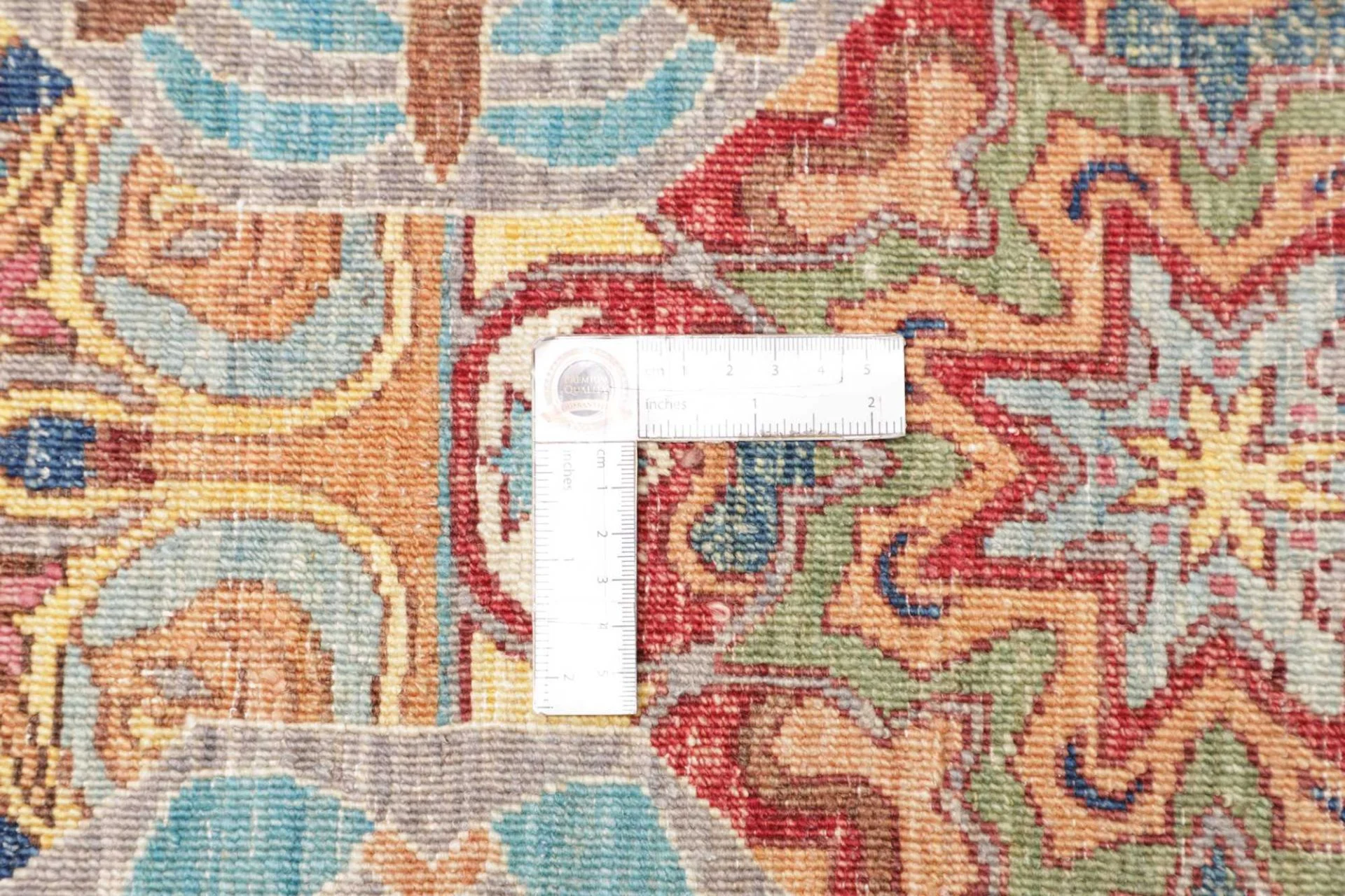 Hand-Knotted Wool Samarkand Pakistani Rug, 240 × 306 cm