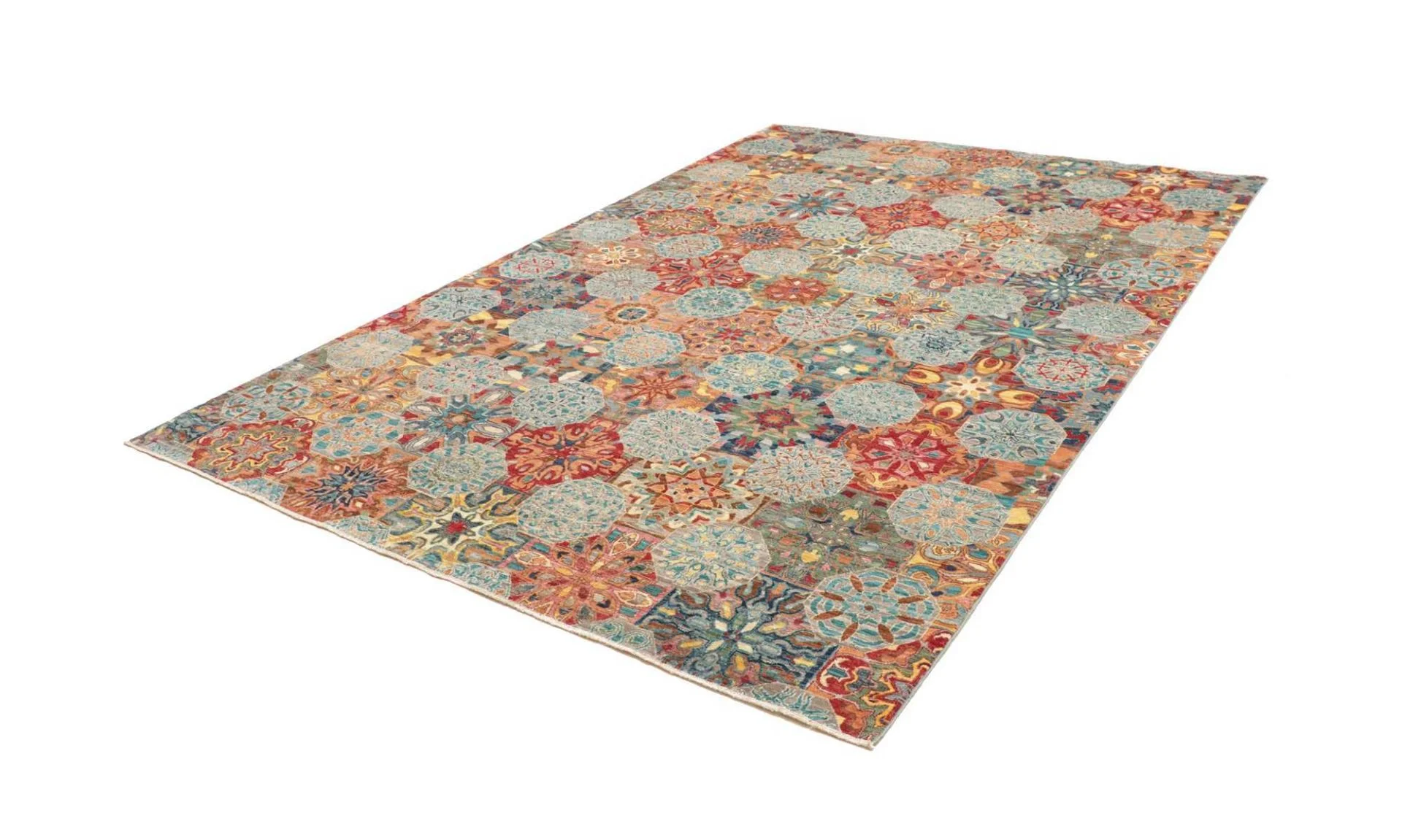 Samarkand Pakistani Rug — hand-knotted, 205 × 293 cm, Wool