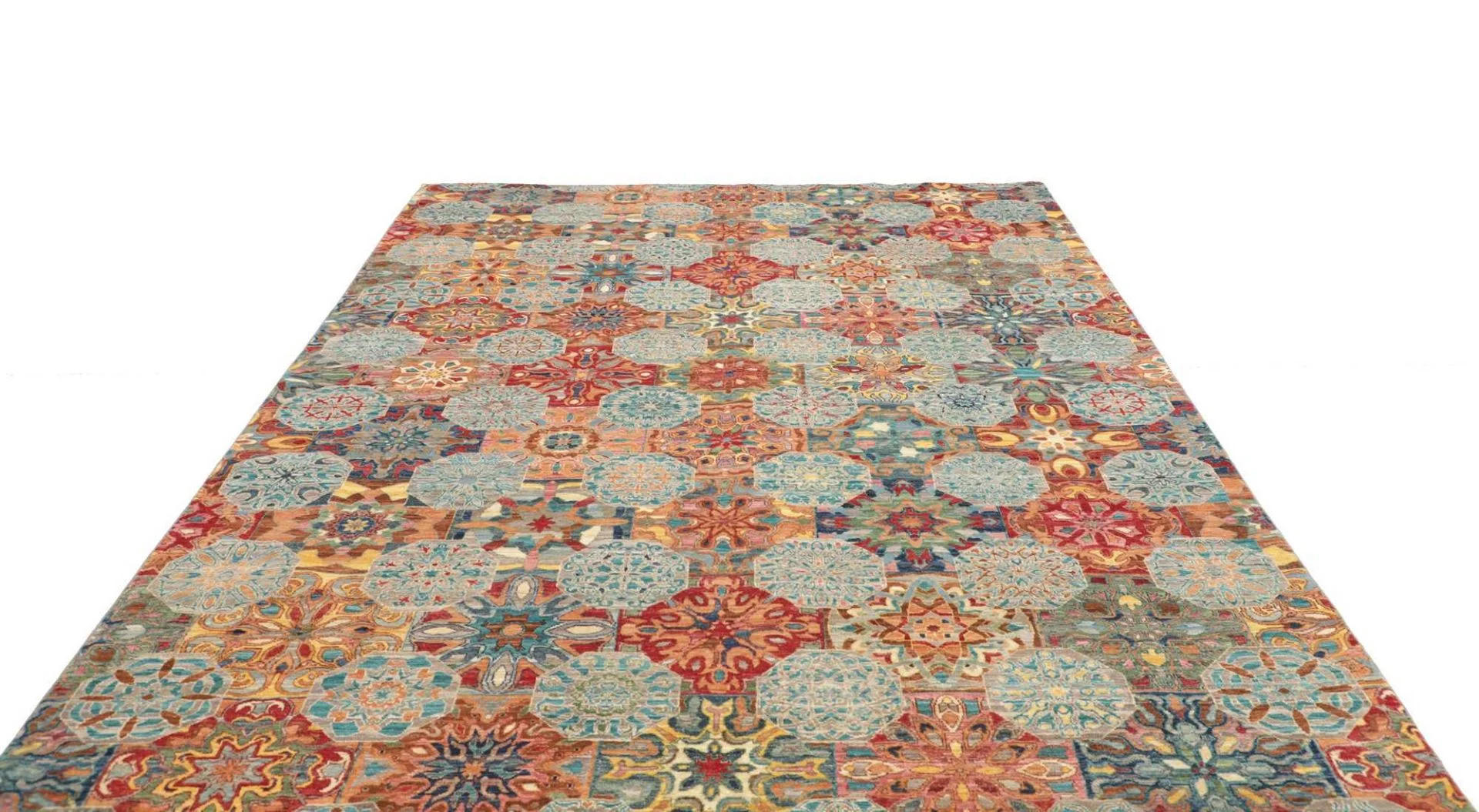 Samarkand Pakistani Rug — hand-knotted, 205 × 293 cm, Wool