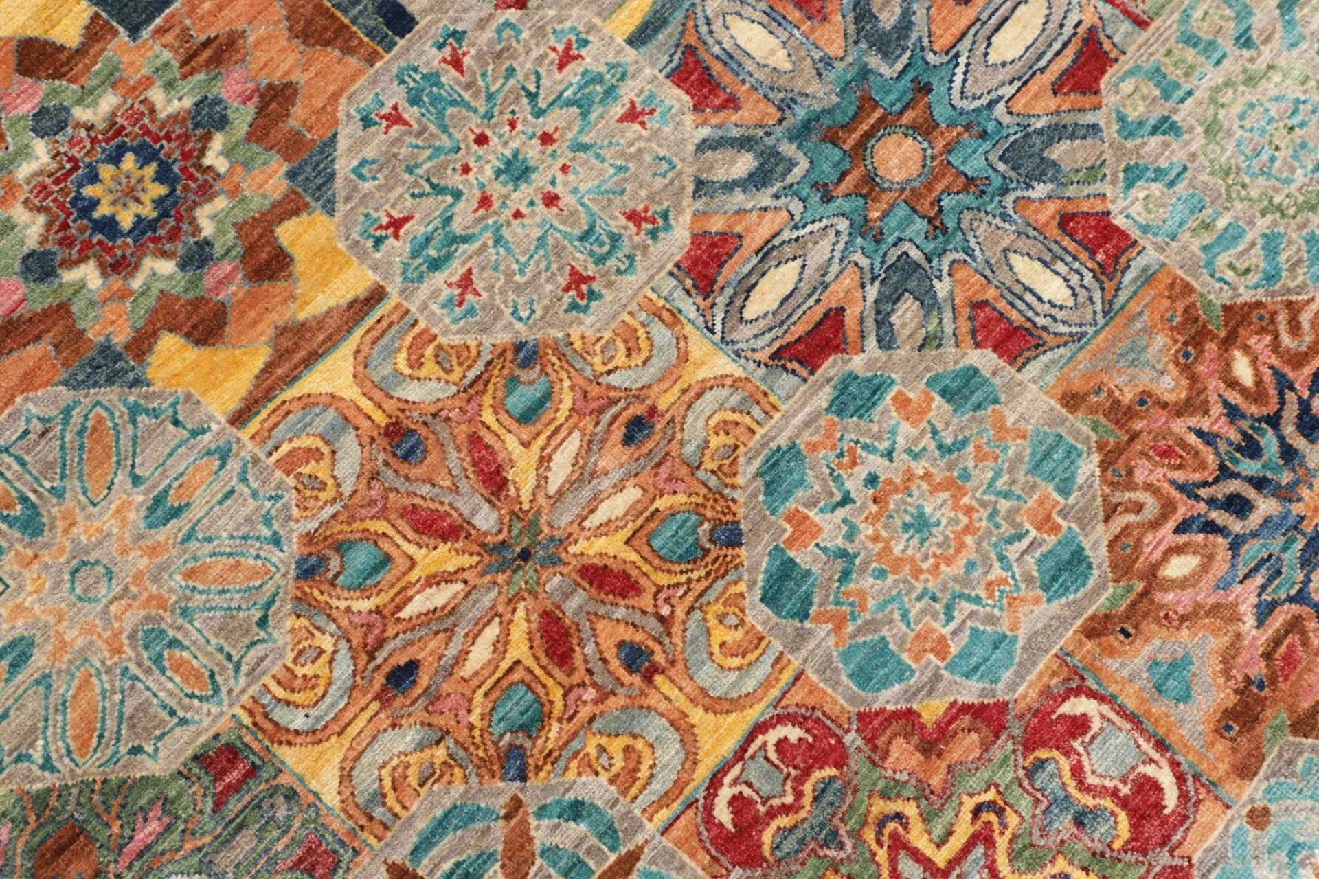 Samarkand Pakistani Rug — hand-knotted, 205 × 293 cm, Wool