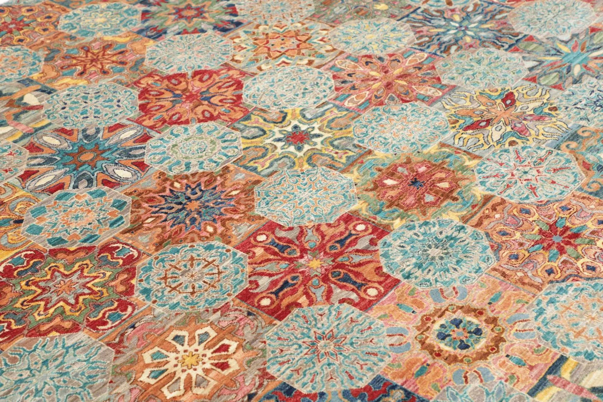 Samarkand Pakistani Rug — hand-knotted, 205 × 293 cm, Wool