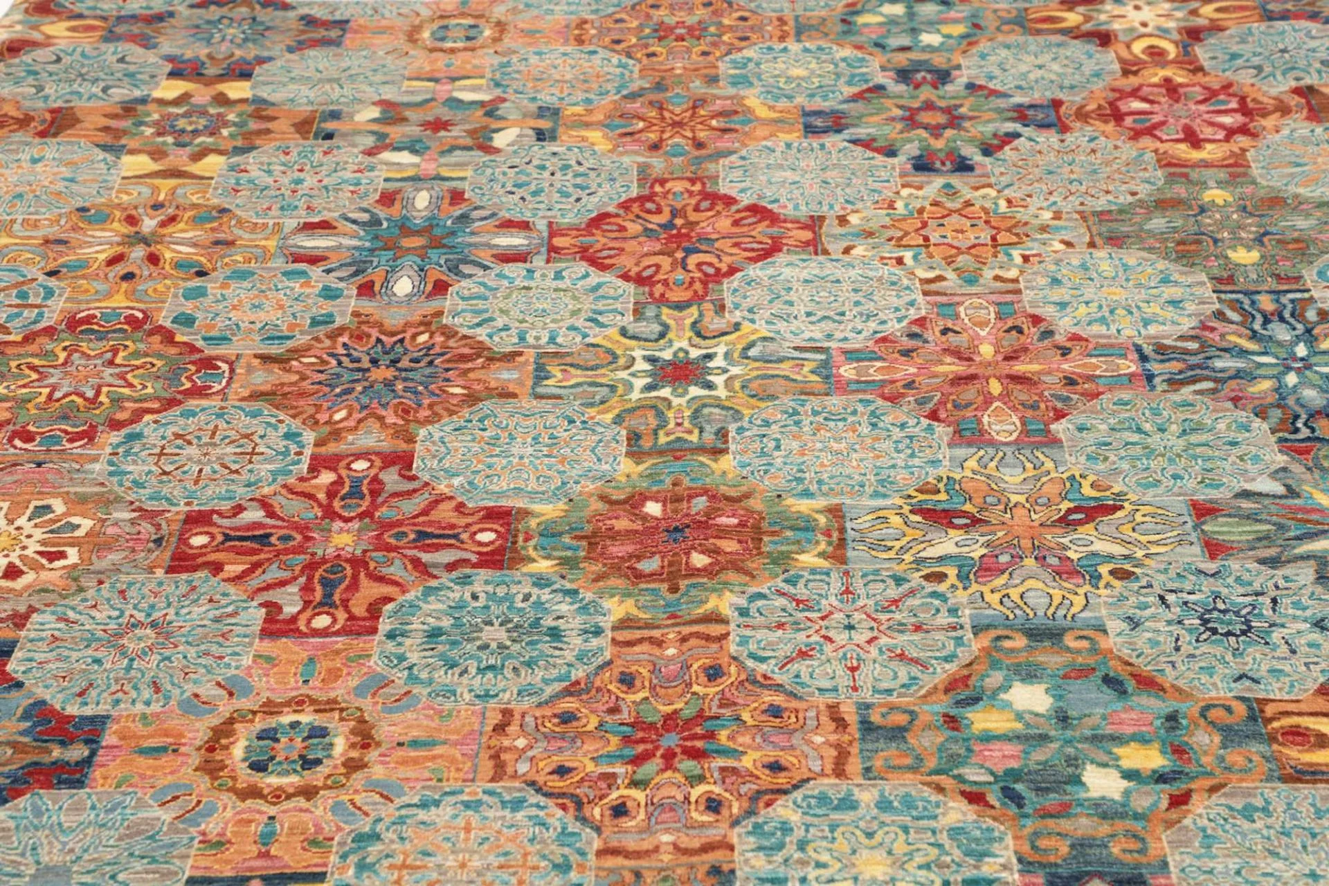 Samarkand Pakistani Rug — hand-knotted, 205 × 293 cm, Wool