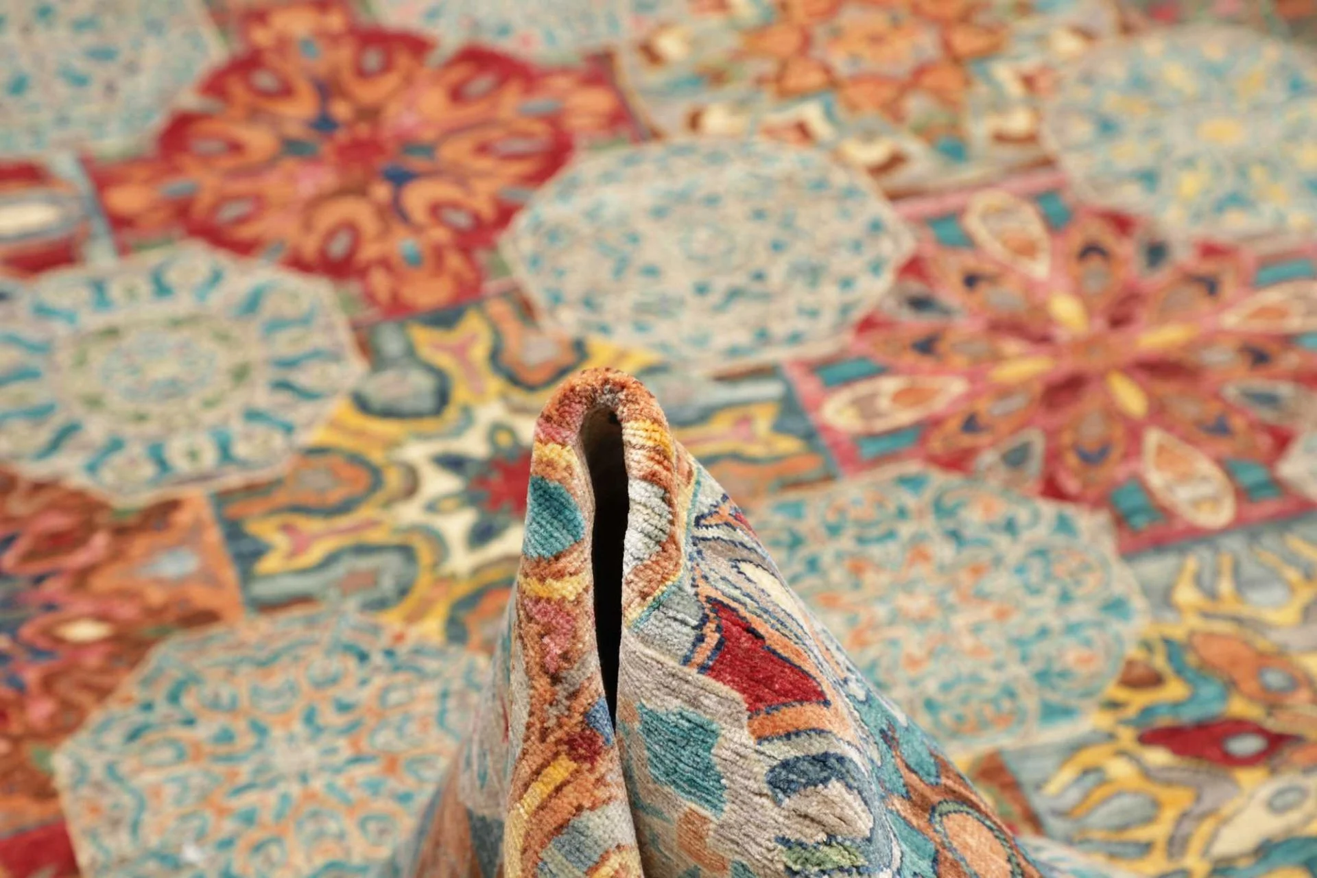 Samarkand Pakistani Rug — hand-knotted, 205 × 293 cm, Wool