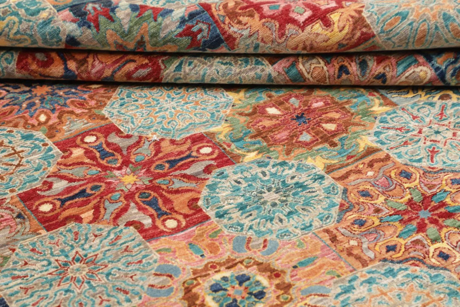 Samarkand Pakistani Rug — hand-knotted, 205 × 293 cm, Wool