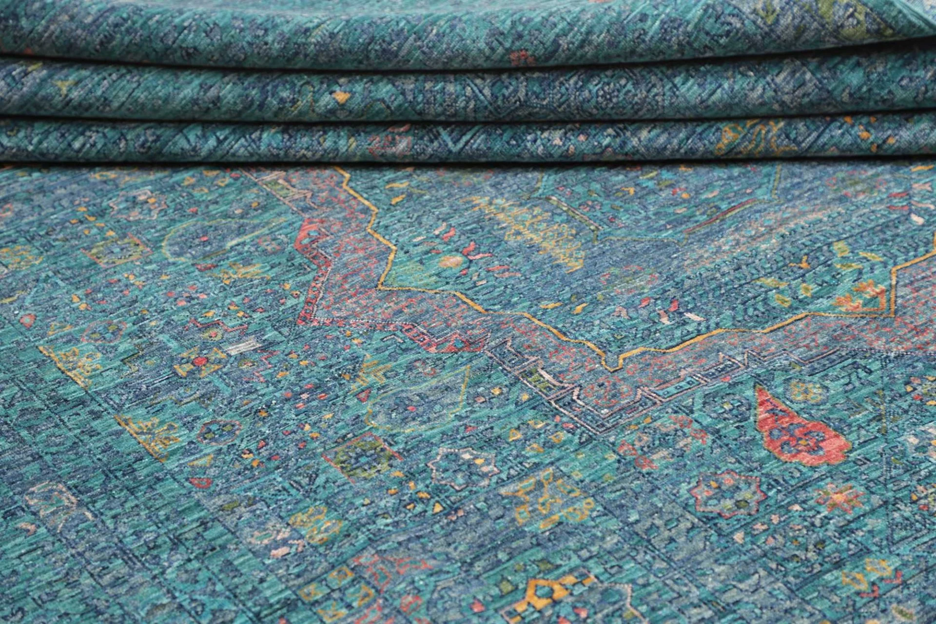 Mamluk Pakistani Rug 210 × 297 cm, Wool, hand-knotted