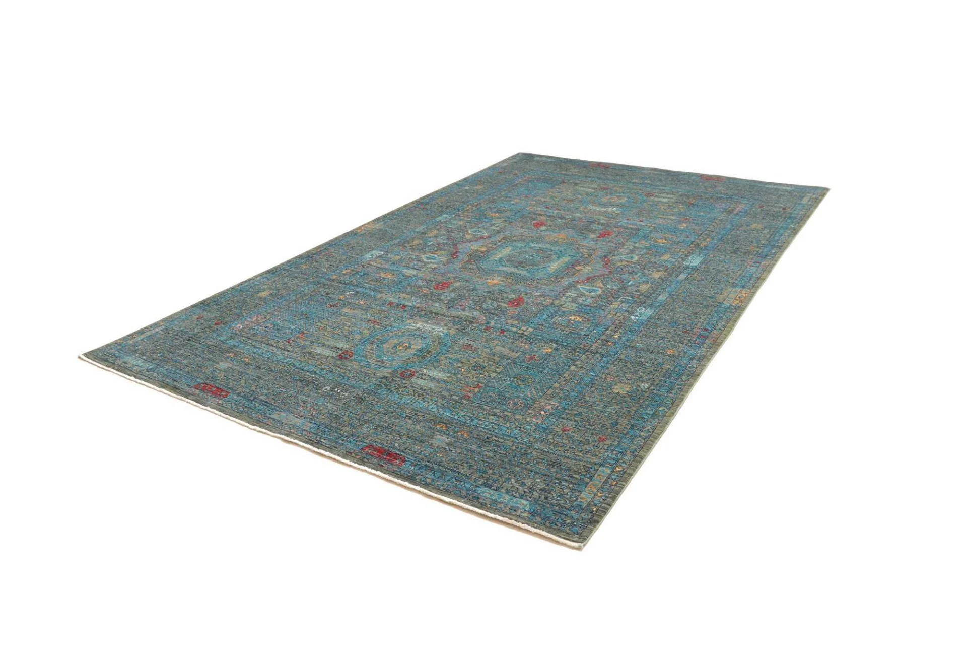 Mamluk Pakistani Rug — hand-knotted, 202 × 303 cm, Wool