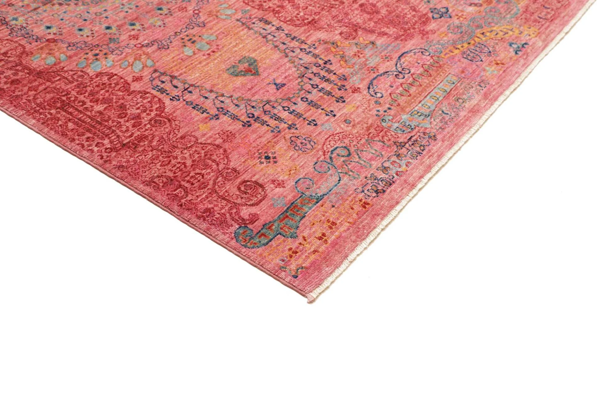 Hand-Knotted Wool Samarkand Pakistani Rug, 255 × 312 cm