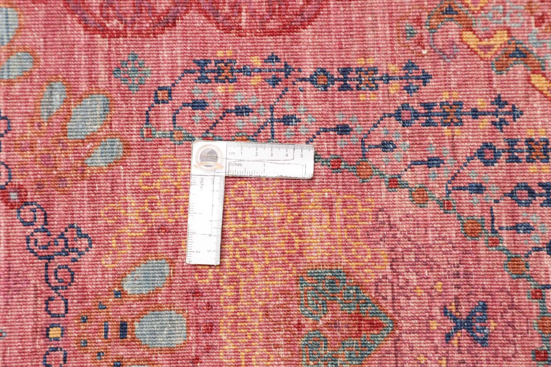 Hand-Knotted Wool Samarkand Pakistani Rug, 255 × 312 cm