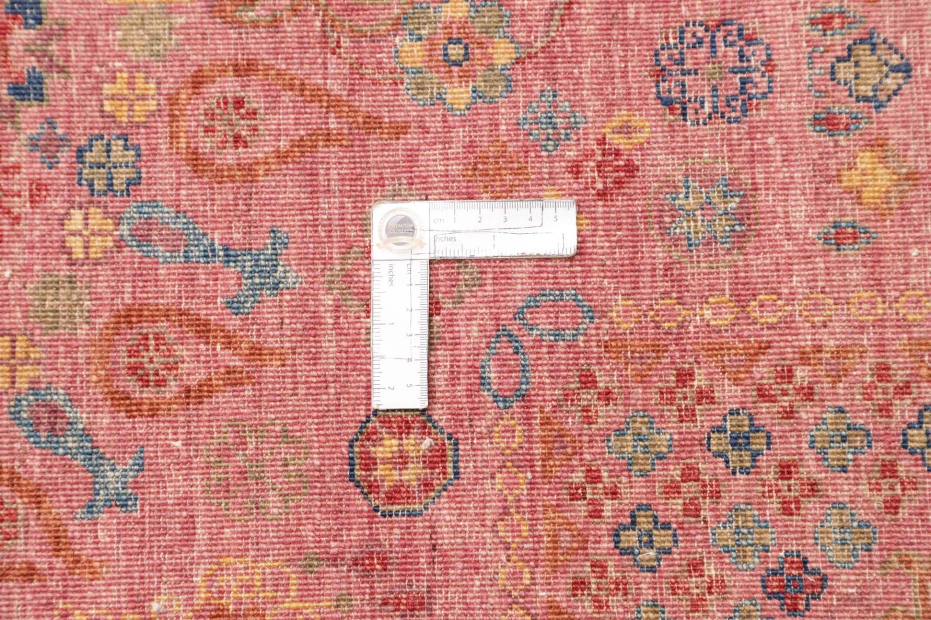 Hand-Knotted Wool Samarkand Pakistani Rug, 250 × 306 cm