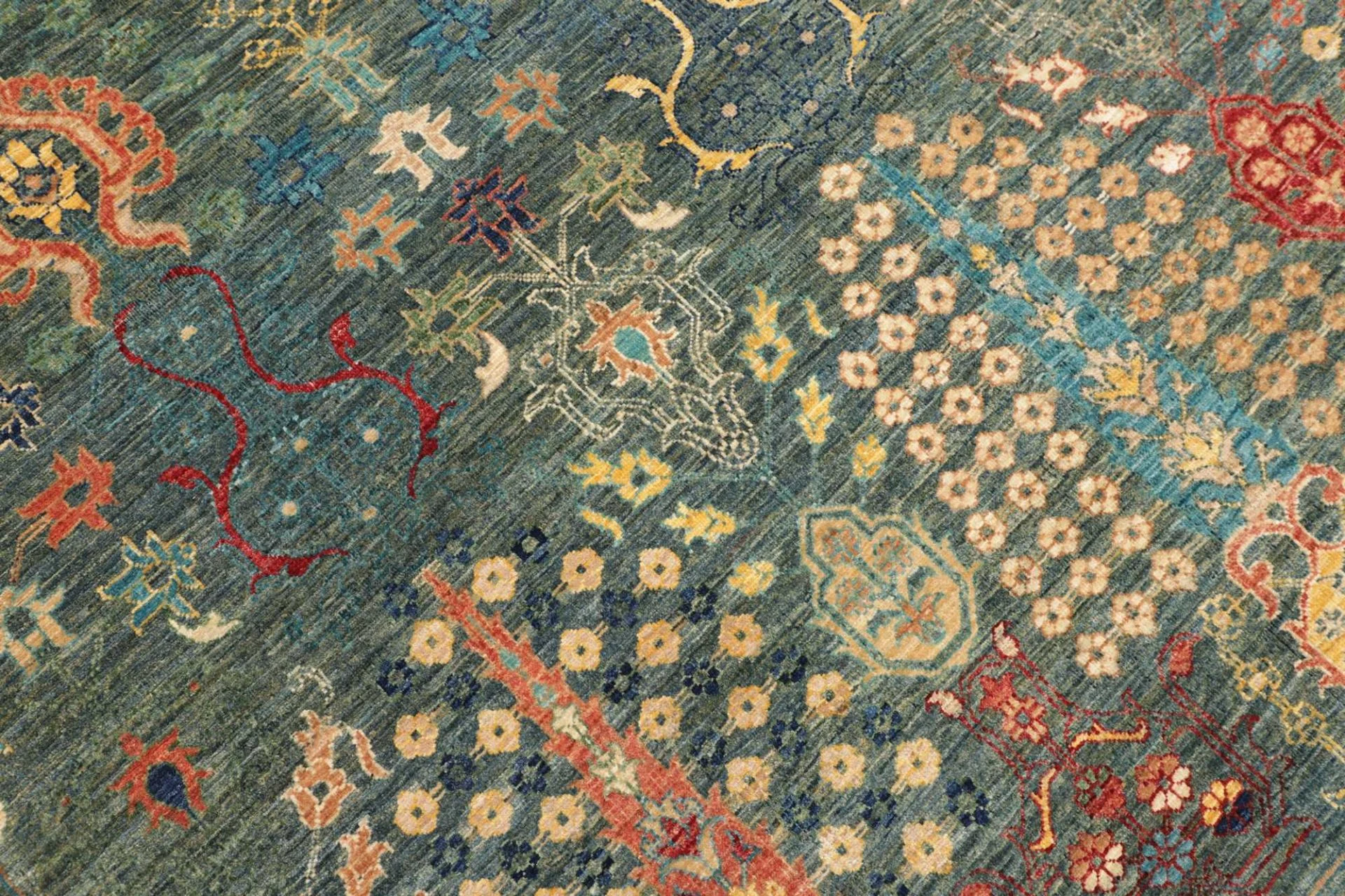 Samarkand Pakistani Rug — hand-knotted, 247 × 302 cm, Wool