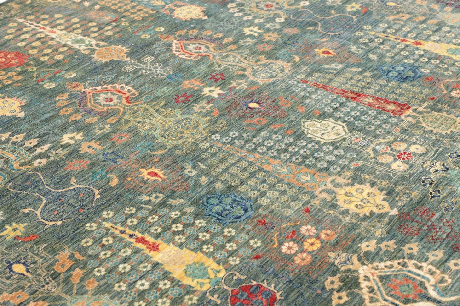 Samarkand Pakistani Rug — hand-knotted, 247 × 302 cm, Wool