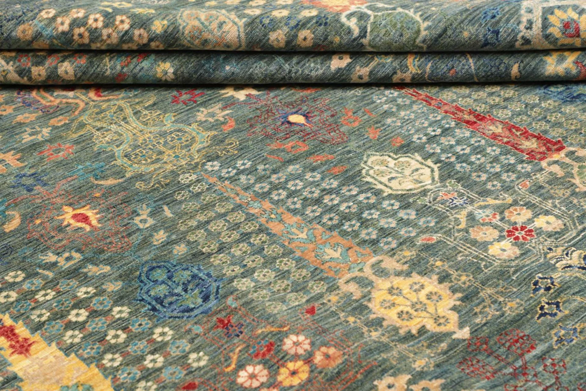 Samarkand Pakistani Rug — hand-knotted, 247 × 302 cm, Wool