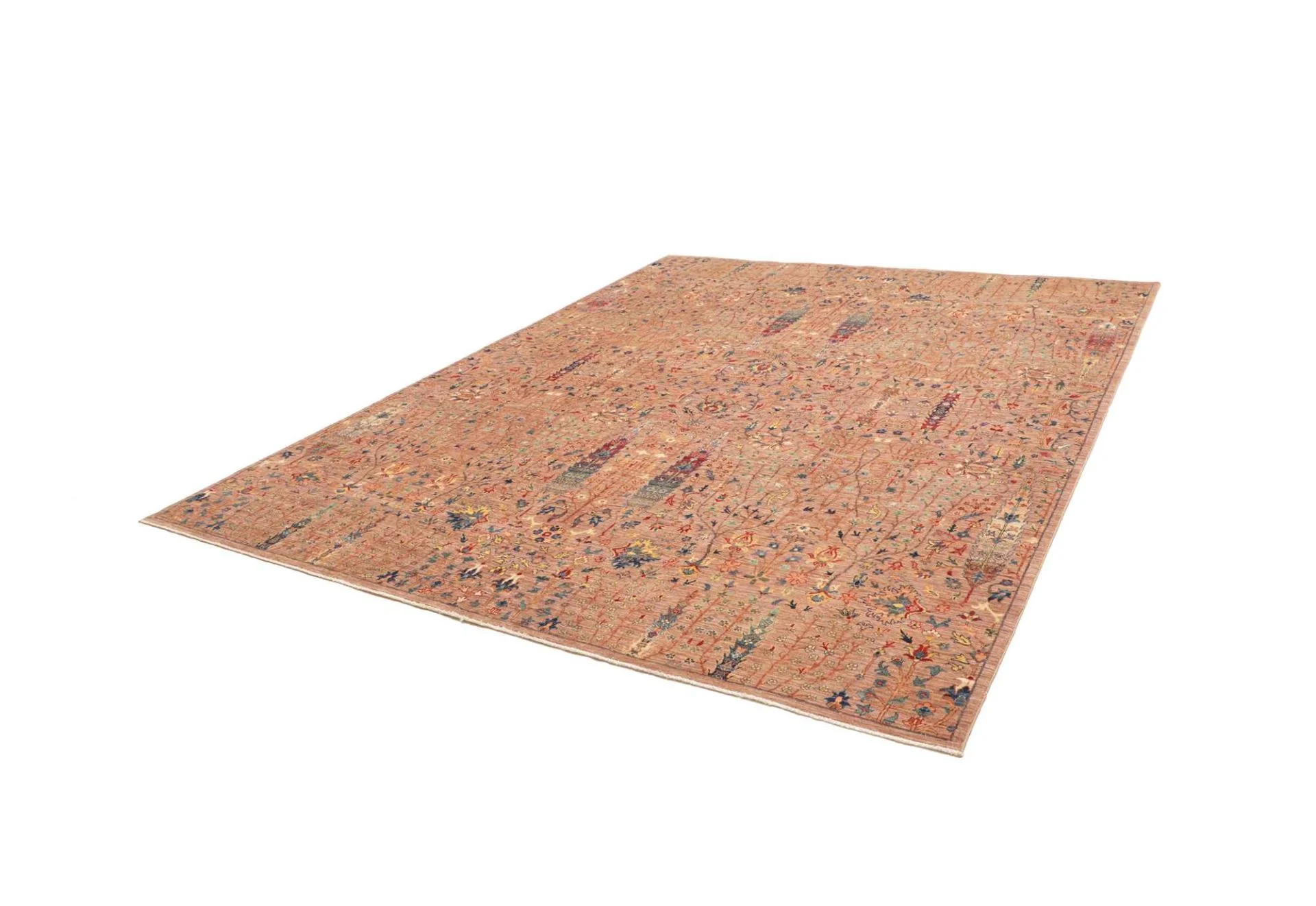 Hand-Knotted Wool Samarkand Pakistani Rug, 247 × 299 cm