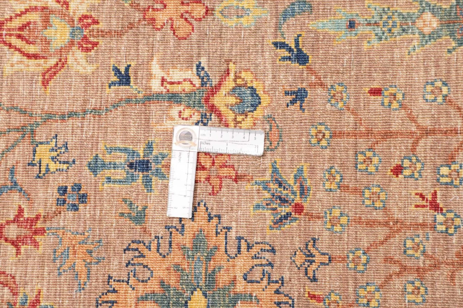 Hand-Knotted Wool Samarkand Pakistani Rug, 247 × 299 cm
