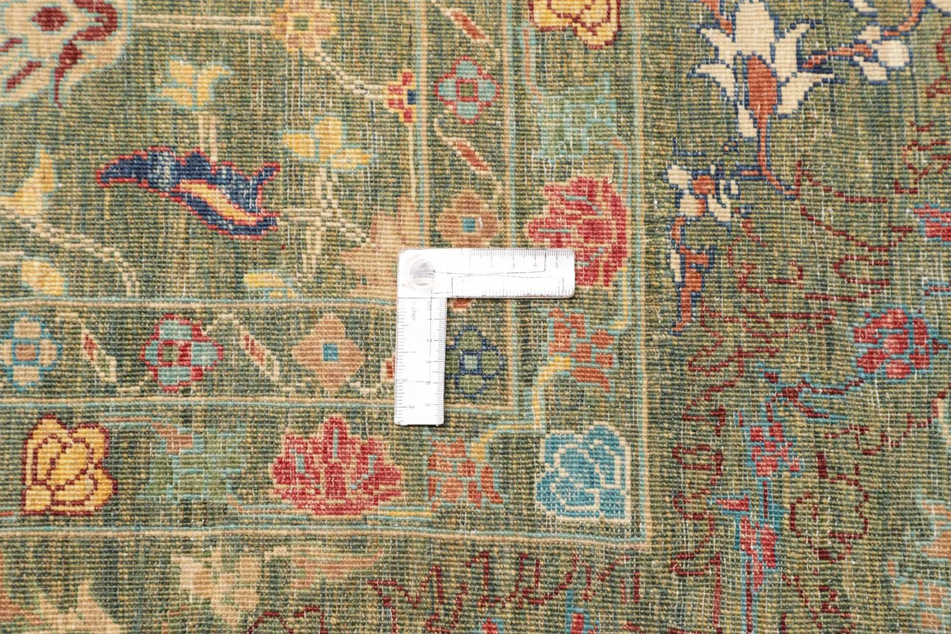 Hand-Knotted Wool Samarkand Pakistani Rug, 248 × 298 cm